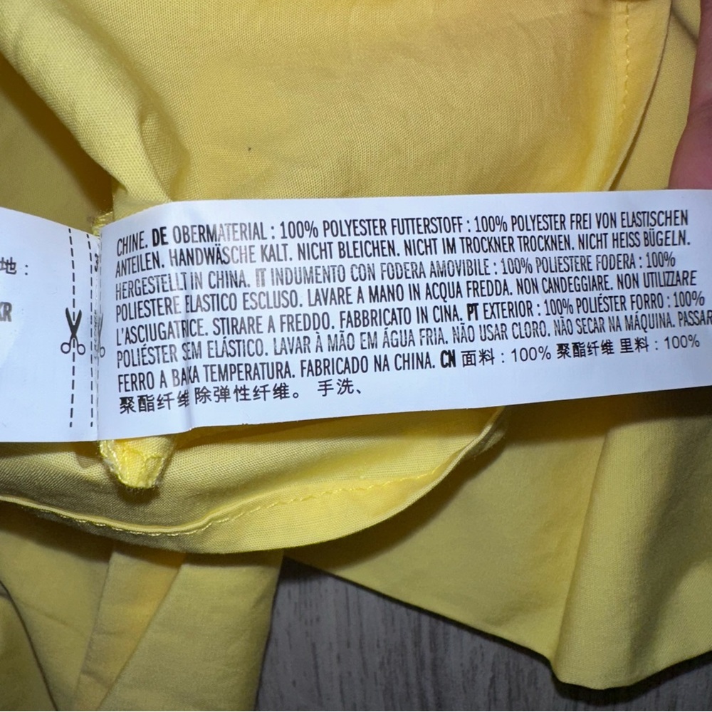 💝Tuckernuck Hyacinth House Yellow Ruffle Sofie Mini Dress Women’s Size Small S - Picture 7 of 8